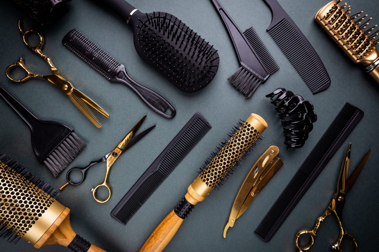 Various hair dresser tools